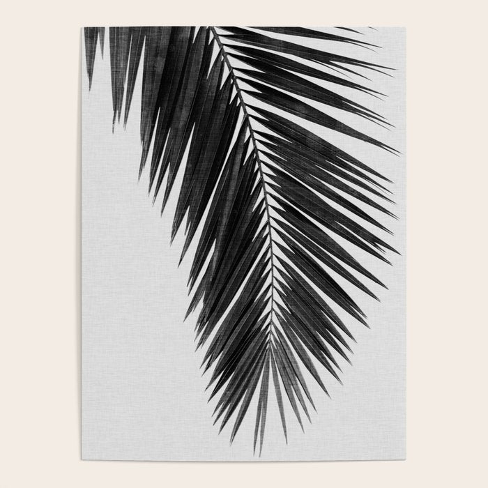 Palm Leaf Black & White I Poster Gallery Image 1