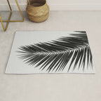 Palm Leaf Black & White I Rug Gallery Image 1