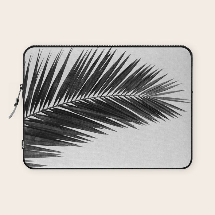 Palm Leaf Black & White I Laptop Sleeve Gallery Image 1