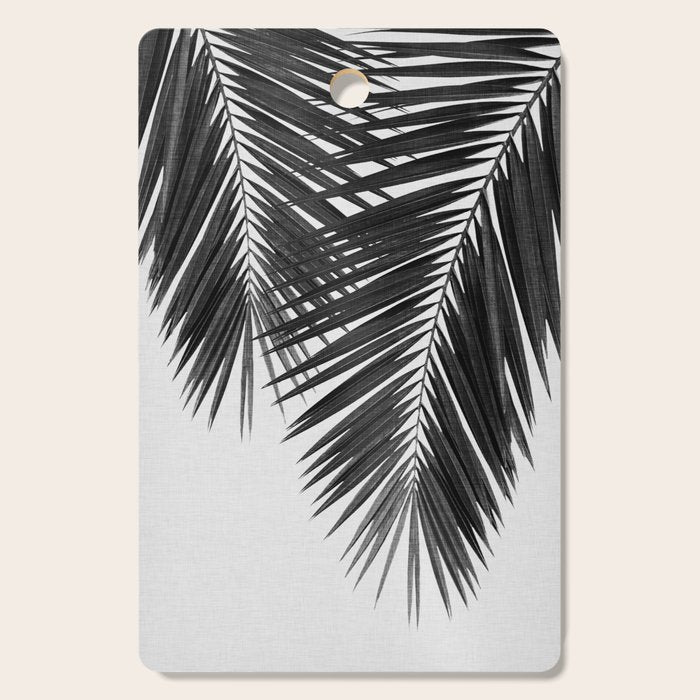 Palm Leaf Black & White II Cutting Board Gallery Image 1
