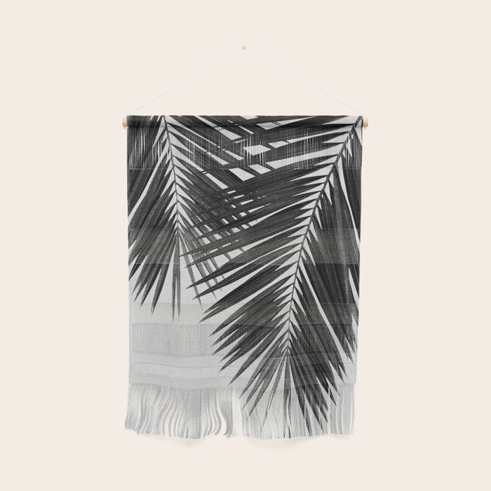 Palm Leaf Black & White II Wall Hanging Gallery Image 1