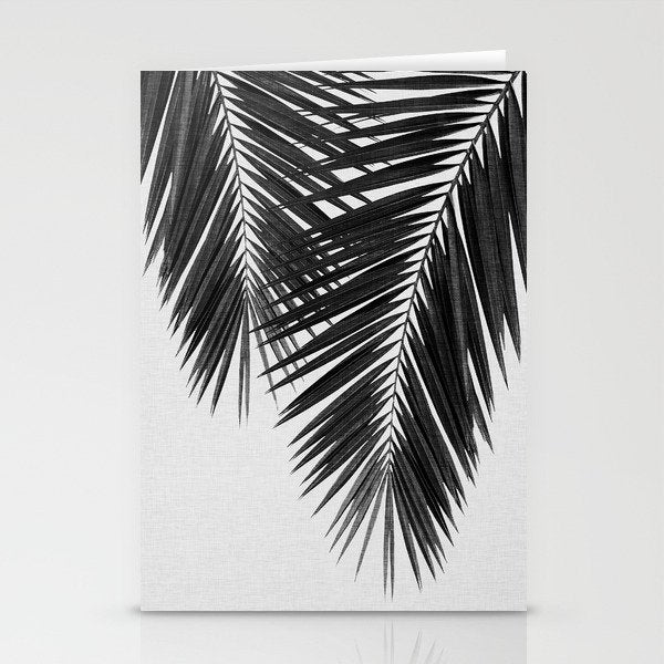 Palm Leaf Black & White II Stationery Card Gallery Image 2