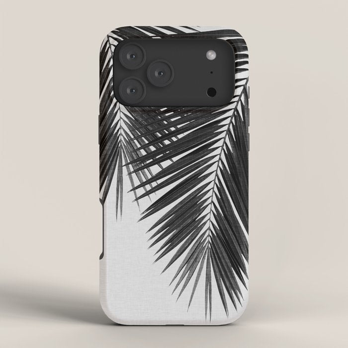 Palm Leaf Black & White II iPhone Case Gallery Image 4