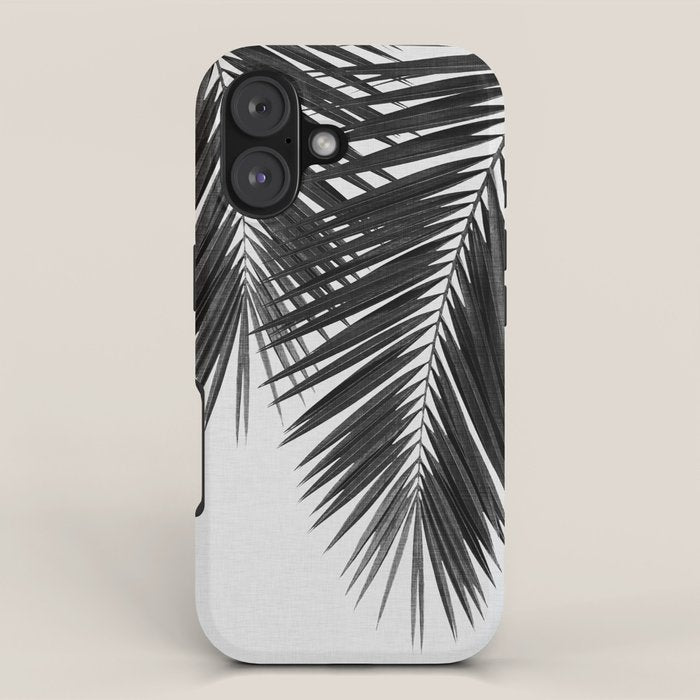 Palm Leaf Black & White II iPhone Case Gallery Image 1
