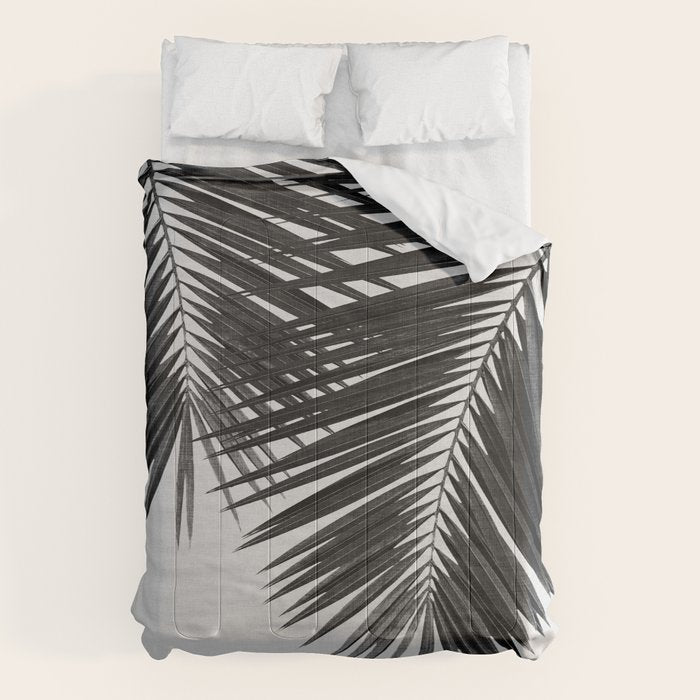 Palm Leaf Black & White II Comforter Gallery Image 6