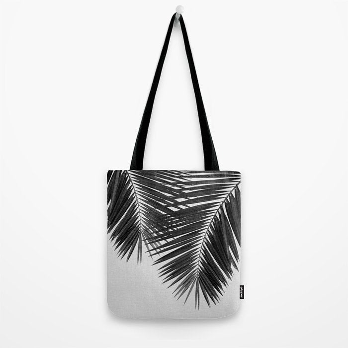 Palm Leaf Black & White II Tote Bag Gallery Image 2
