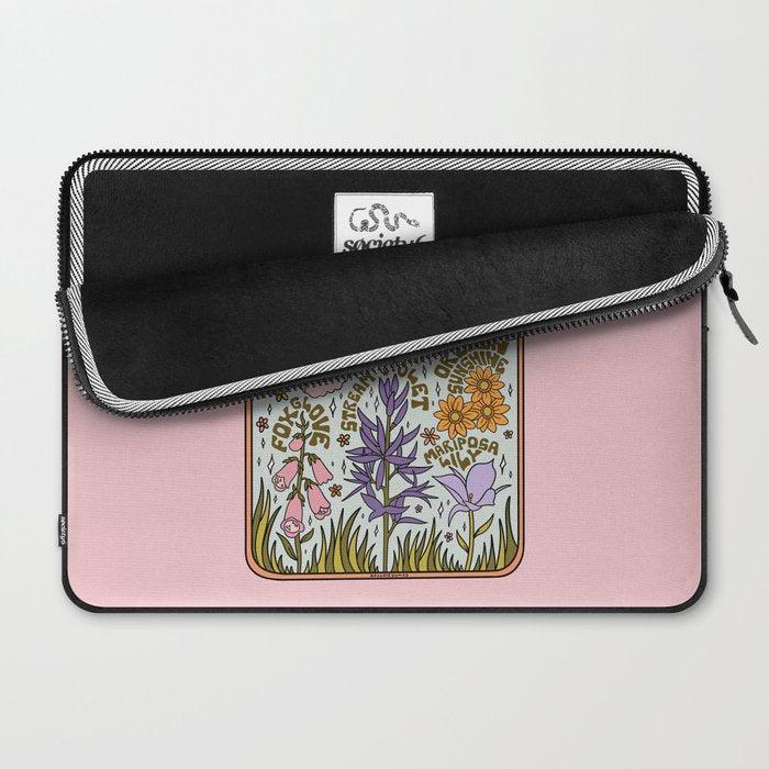 Oregon Wildflowers Laptop Sleeve Gallery Image 2