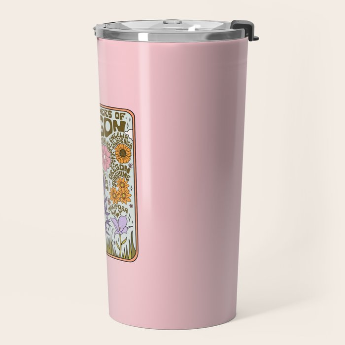 Oregon Wildflowers Travel Mug Gallery Image 2