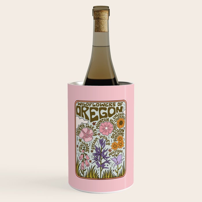 Oregon Wildflowers Wine Chiller Gallery Image 1