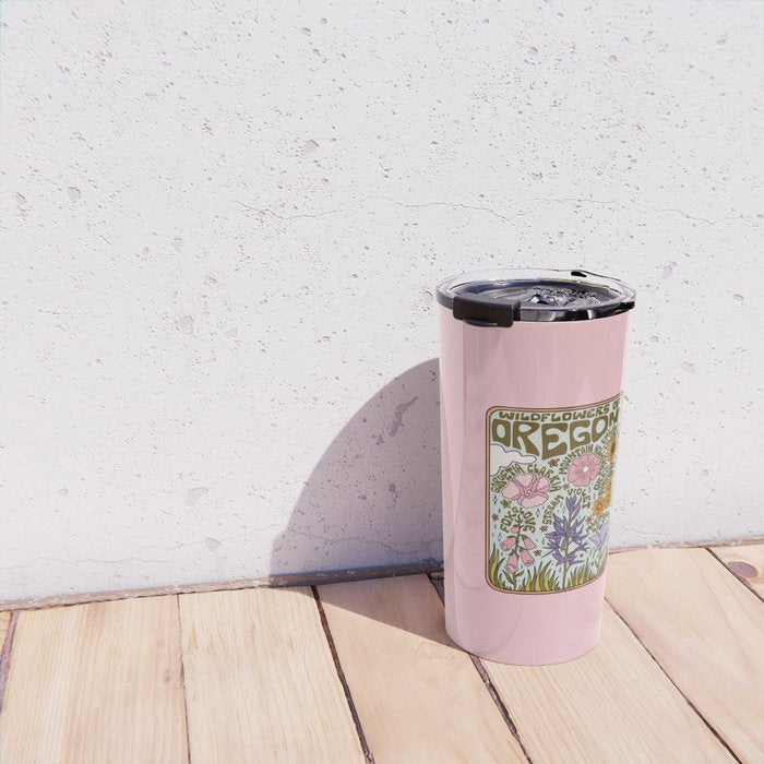 Oregon Wildflowers Travel Mug Gallery Image 4