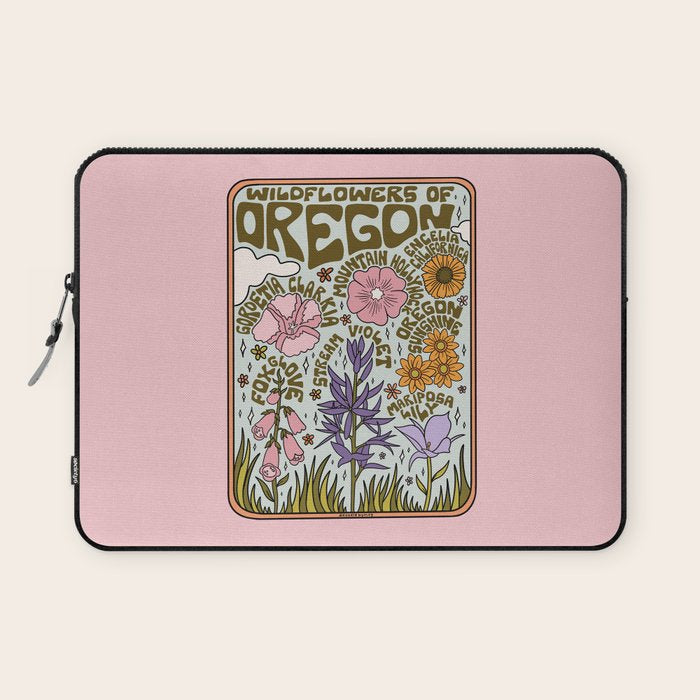 Oregon Wildflowers Laptop Sleeve Gallery Image 1