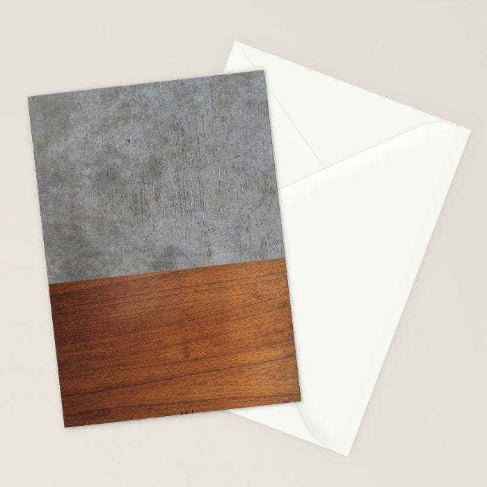 Concrete and Wood Luxury Stationery Card Gallery Image 2