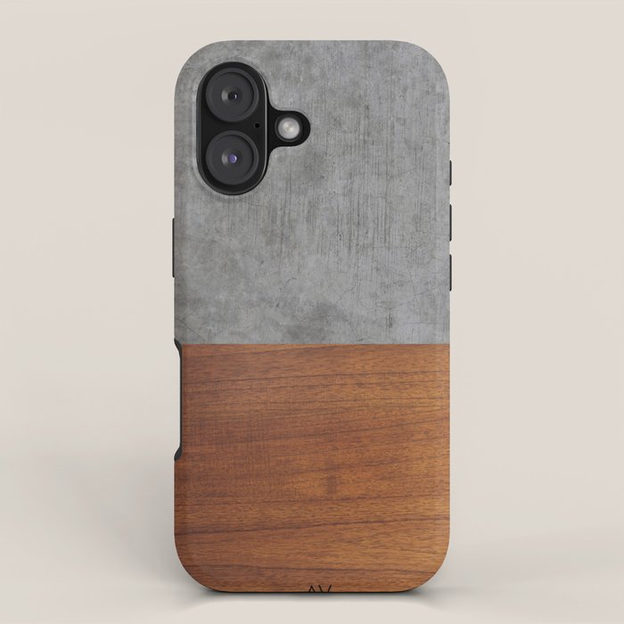 Concrete and Wood Luxury iPhone Case Gallery Image 1