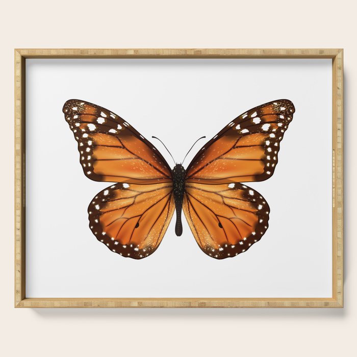monarch butterfly Serving Tray Gallery Image 1