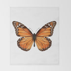 monarch butterfly Throw Blanket Gallery Image 2