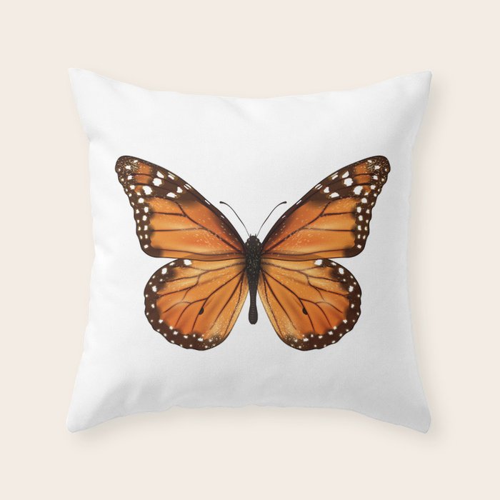 monarch butterfly Throw Pillow Gallery Image 6