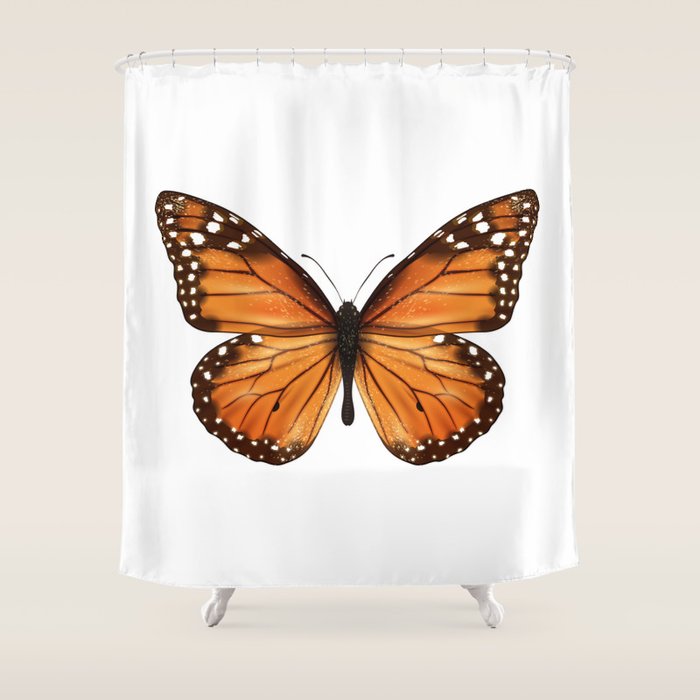 monarch butterfly Shower Curtain Gallery Image 1