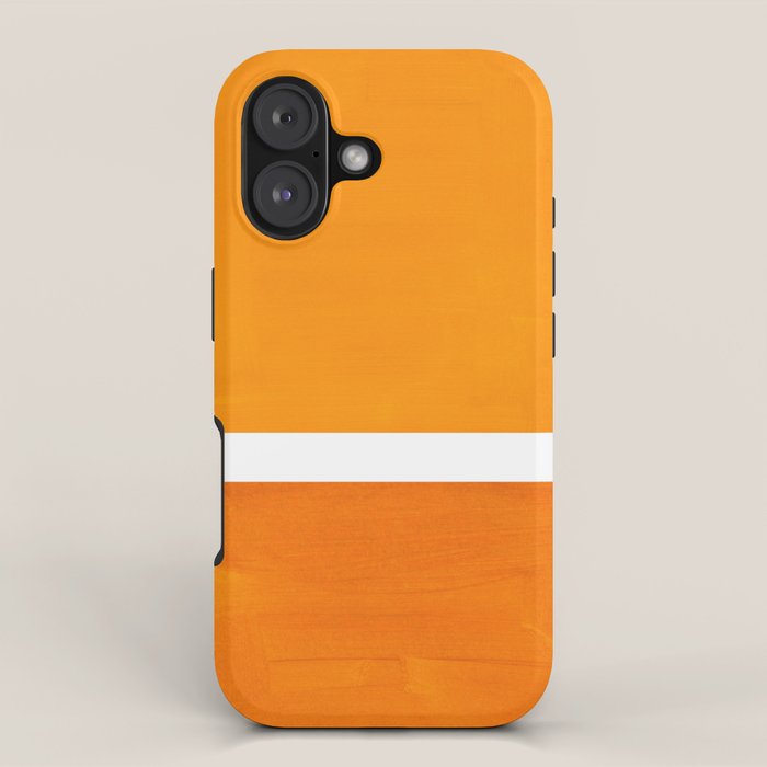Antique Yellow  & Yellow Ochre Mid Century Modern Abstract Minimalist Rothko Color Field Squares iPhone Case Gallery Image 1