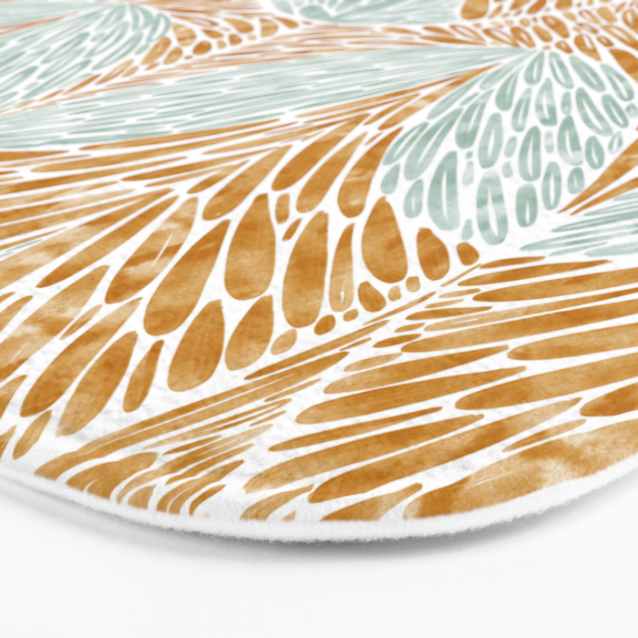 Rustic Follage Elegance Bath Mat Gallery Image 3