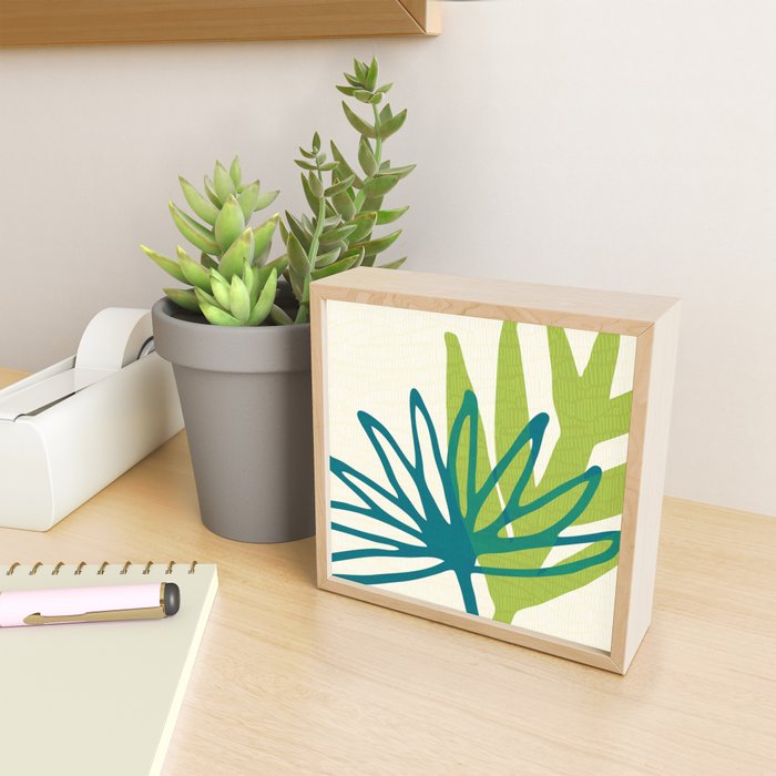 Playful Abstract Plant Shapes Mini Art Print Gallery Image 2