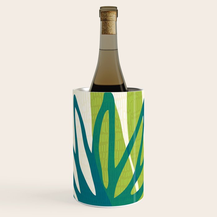 Playful Abstract Plant Shapes Wine Chiller Gallery Image 1