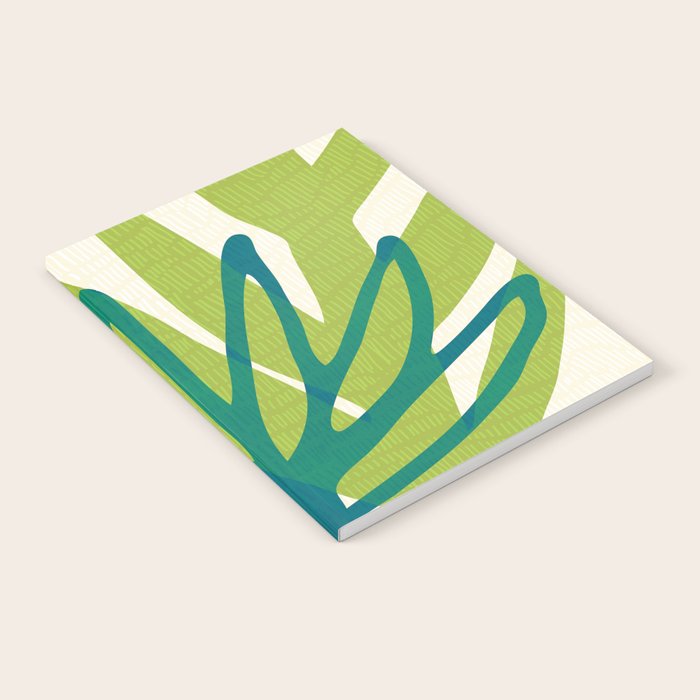 Playful Abstract Plant Shapes Notebook Gallery Image 1