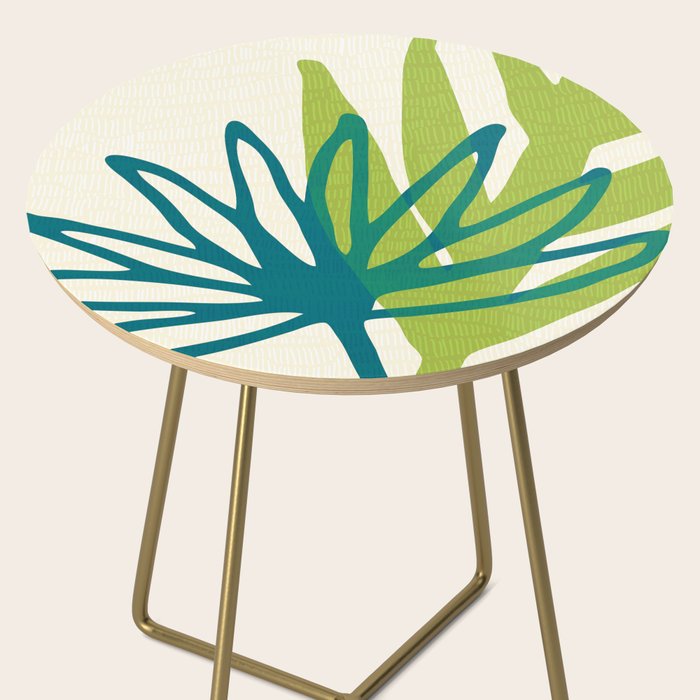 Playful Abstract Plant Shapes Side Table Gallery Image 2