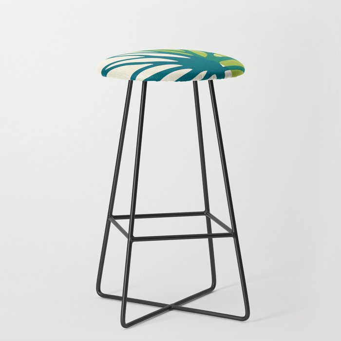 Playful Abstract Plant Shapes Stool Gallery Image 1