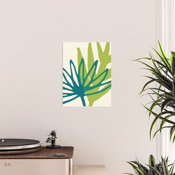 Playful Abstract Plant Shapes Poster Gallery Image 2