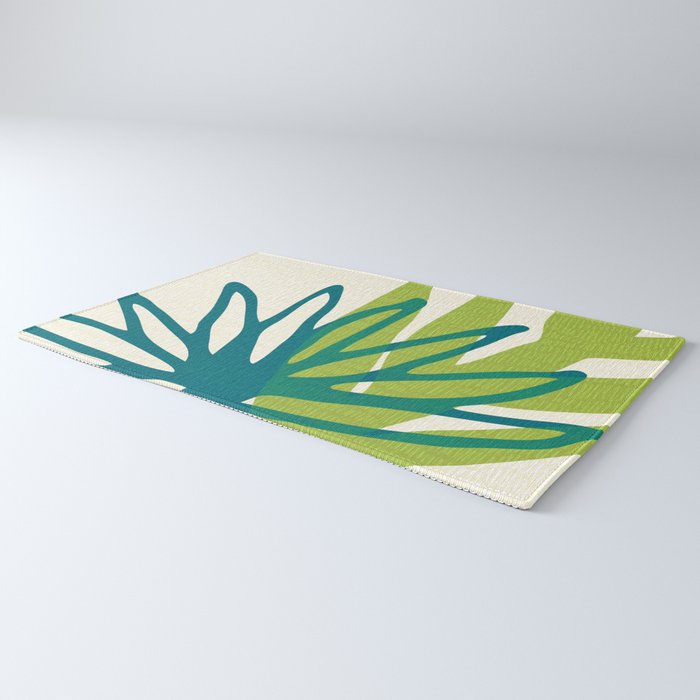 Playful Abstract Plant Shapes Rug Gallery Image 3