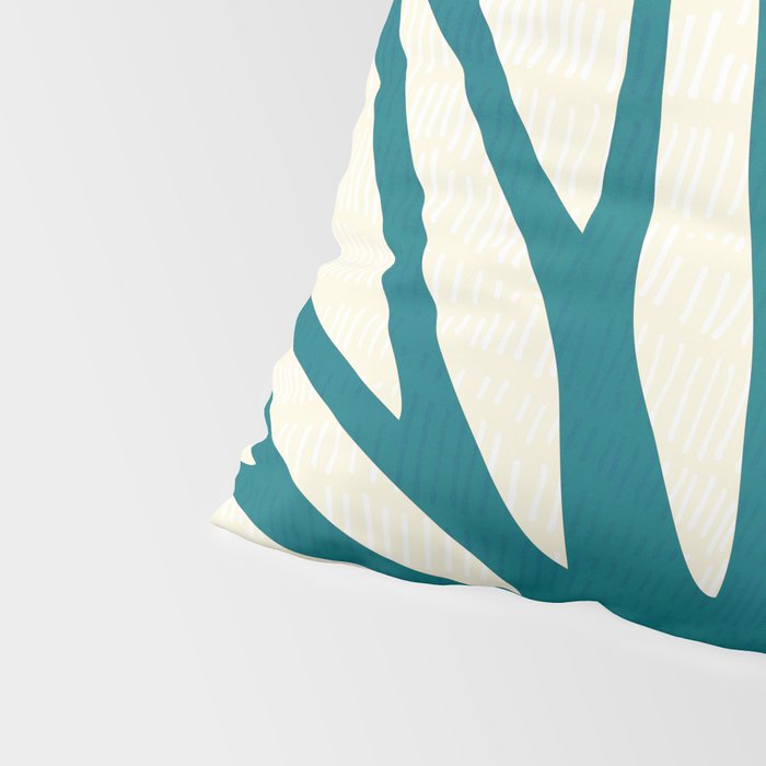 Playful Abstract Plant Shapes Pillow Sham Gallery Image 4