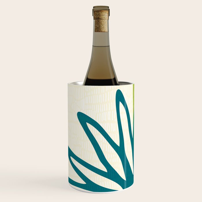 Playful Abstract Plant Shapes Wine Chiller Gallery Image 2
