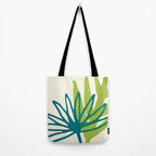 Playful Abstract Plant Shapes Tote Bag Gallery Image 2