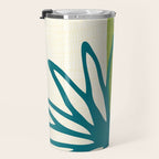 Playful Abstract Plant Shapes Travel Mug Gallery Image 3