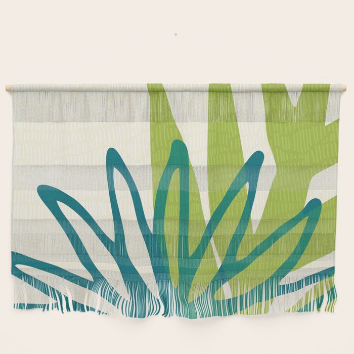 Playful Abstract Plant Shapes Wall Hanging Gallery Image 1