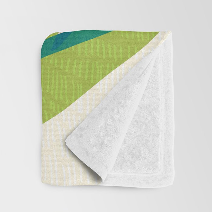 Playful Abstract Plant Shapes Throw Blanket Gallery Image 3