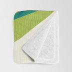 Playful Abstract Plant Shapes Throw Blanket Gallery Image 3