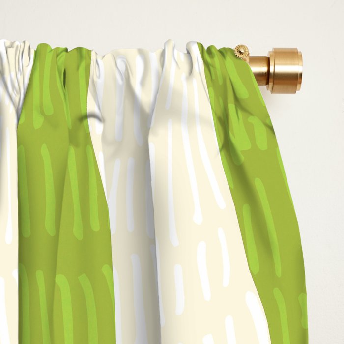 Playful Abstract Plant Shapes Window Curtain Gallery Image 2