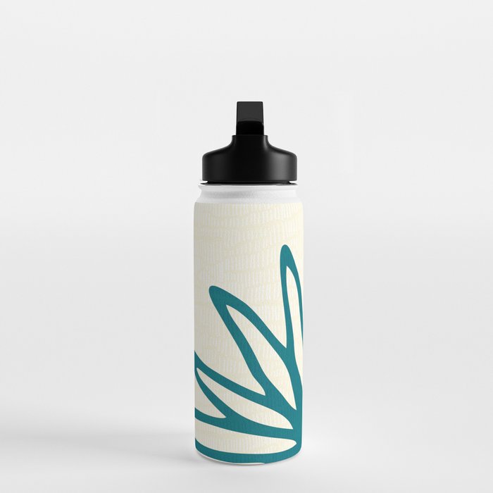 Playful Abstract Plant Shapes Water Bottle Gallery Image 3