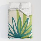 Playful Abstract Plant Shapes Duvet Cover Gallery Image 6