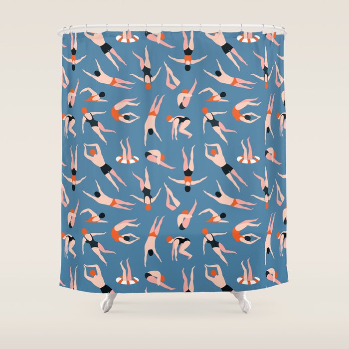 Swimming pool Shower Curtain Gallery Image 1
