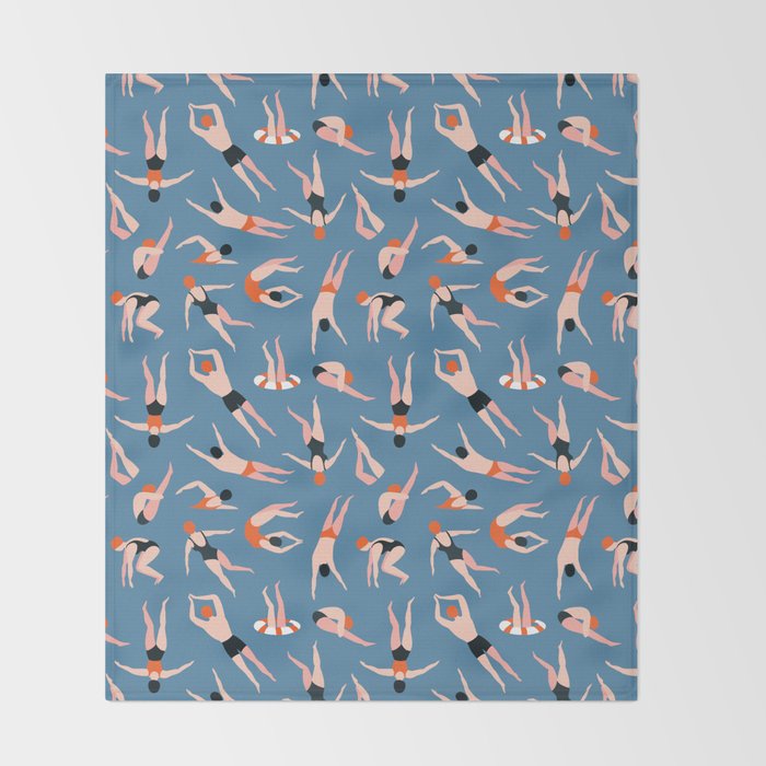 Swimming pool Throw Blanket Gallery Image 2