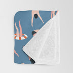 Swimming pool Throw Blanket Gallery Image 3