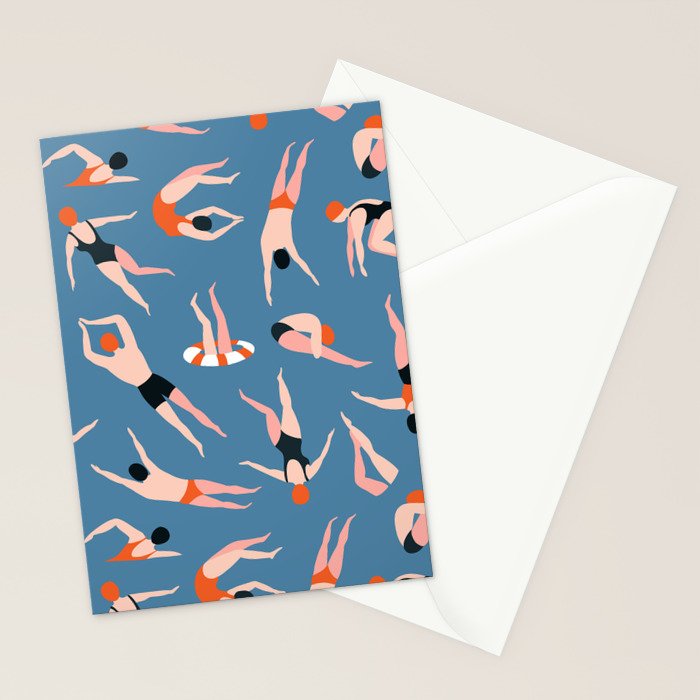 Swimming pool Stationery Card Gallery Image 2
