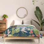 Succulent Garden Navy Comforter Gallery Image 3