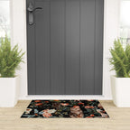 Cat and Floral Pattern II Welcome Mat Gallery Image 3