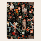 Cat and Floral Pattern II Poster Gallery Image 4