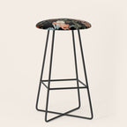 Cat and Floral Pattern II Stool Gallery Image 1
