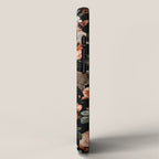 Cat and Floral Pattern II iPhone Case Gallery Image 2