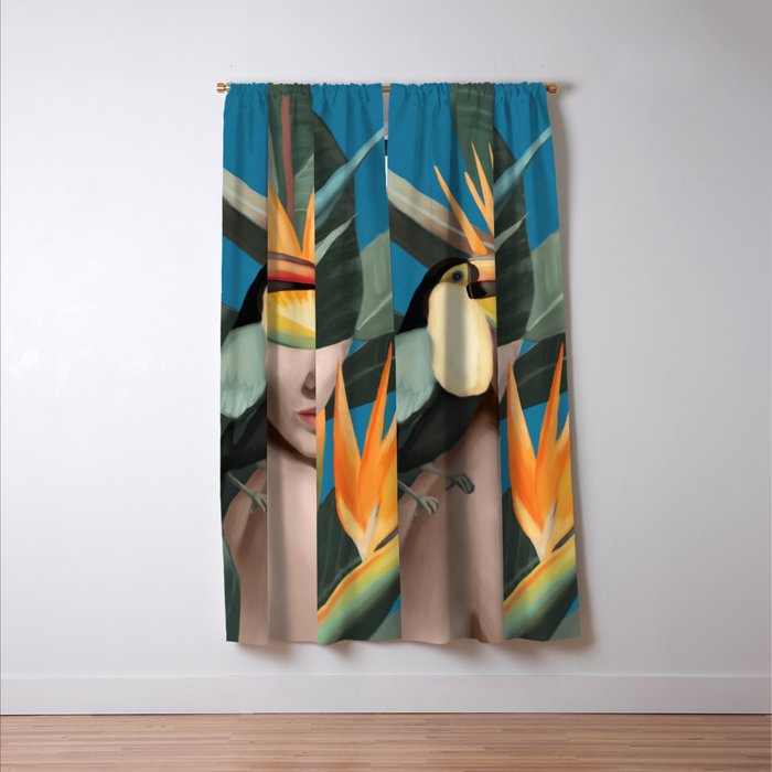 Tropical Reverie 2 Window Curtain Gallery Image 3